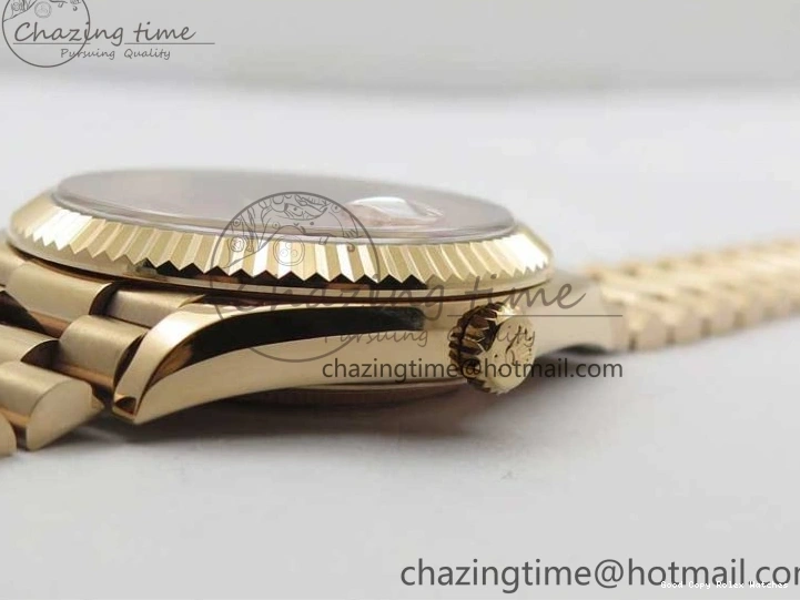 Best AAA Replica Sites Dial 40mm 904 New Version RG Bracelet Bold 228239 2825 President A Crystal Markers Day-Date on RG BP Brown Dial T 0118